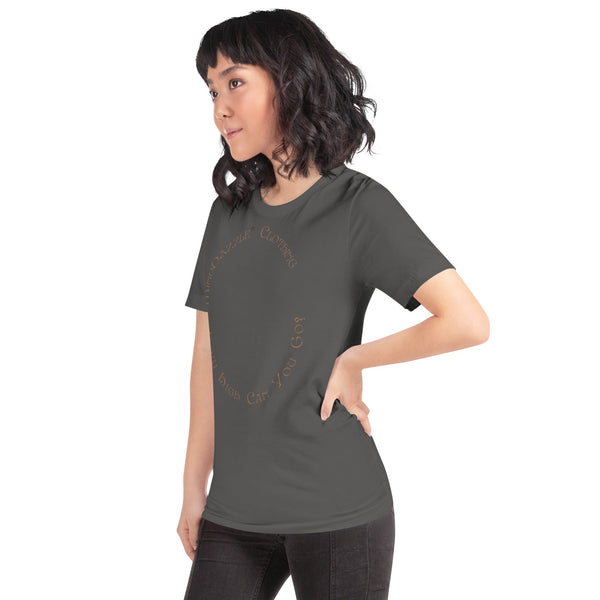 Asphalt Color T-shirt of Skateboarder: Front text: How High Can You Go?