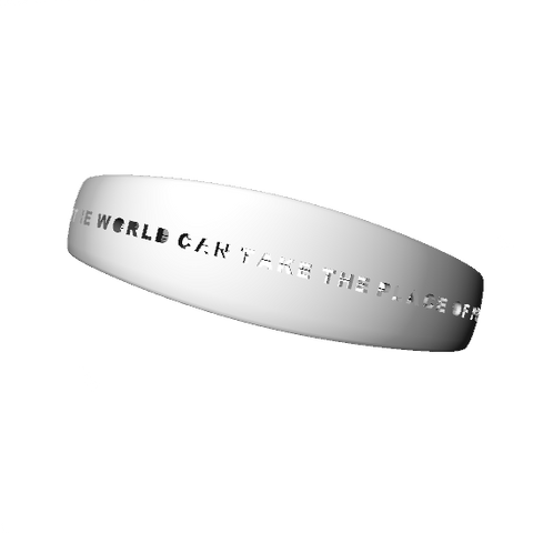 Motivational Bracelet: Nothing In The World Can Take The Place Of Persistence