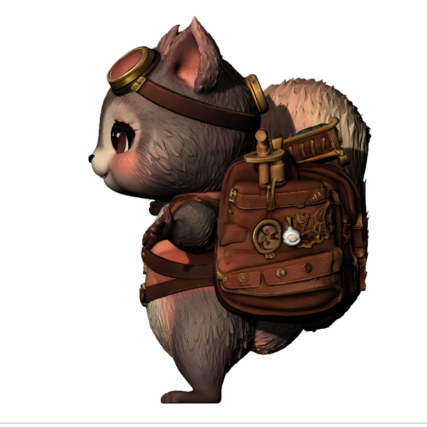 Steampunk Squirrel Tabletop Figure