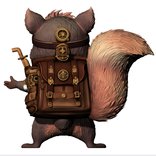 Steampunk Squirrel Tabletop Figure