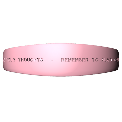 Motivational Bracelet:  When You Change Your Thoughts - Remember To Also Change Your World.