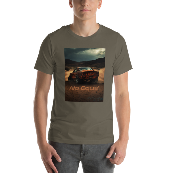 "No Equal" Vintage Car T-Shirt Boys/Men's: Color: Army Green