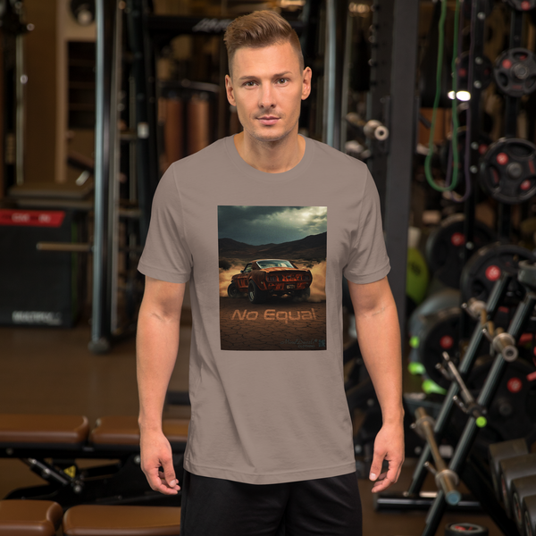 "No Equal" Vintage Car T-Shirt Boys/Men's: Color: Pebble/Sand