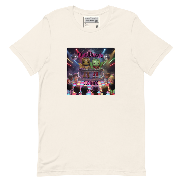 1970s Disco-themed T-Shirt: Vintage White