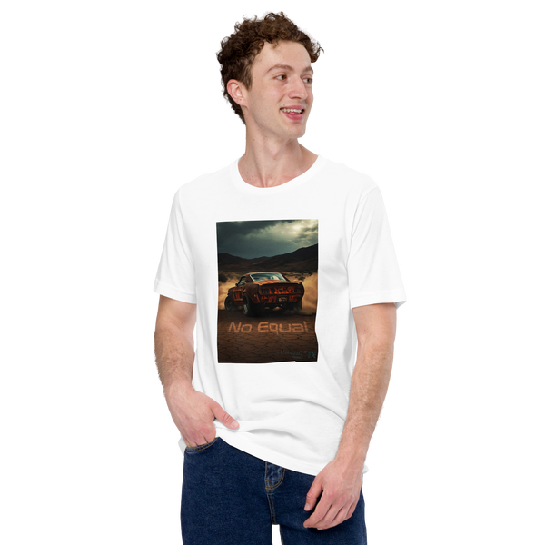"No Equal" Vintage Car T-Shirt Boys/Men's: Color: White