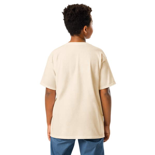 Imagine-Create-Discover Graphic T-Shirt: View: Plain Back: Color: Cream