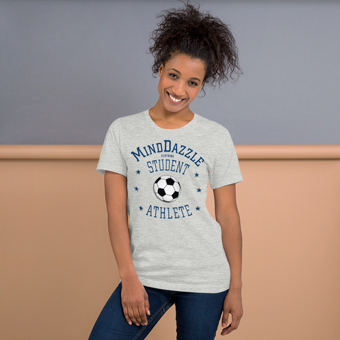 Student Athlete: Soccer: Navy Blue Text