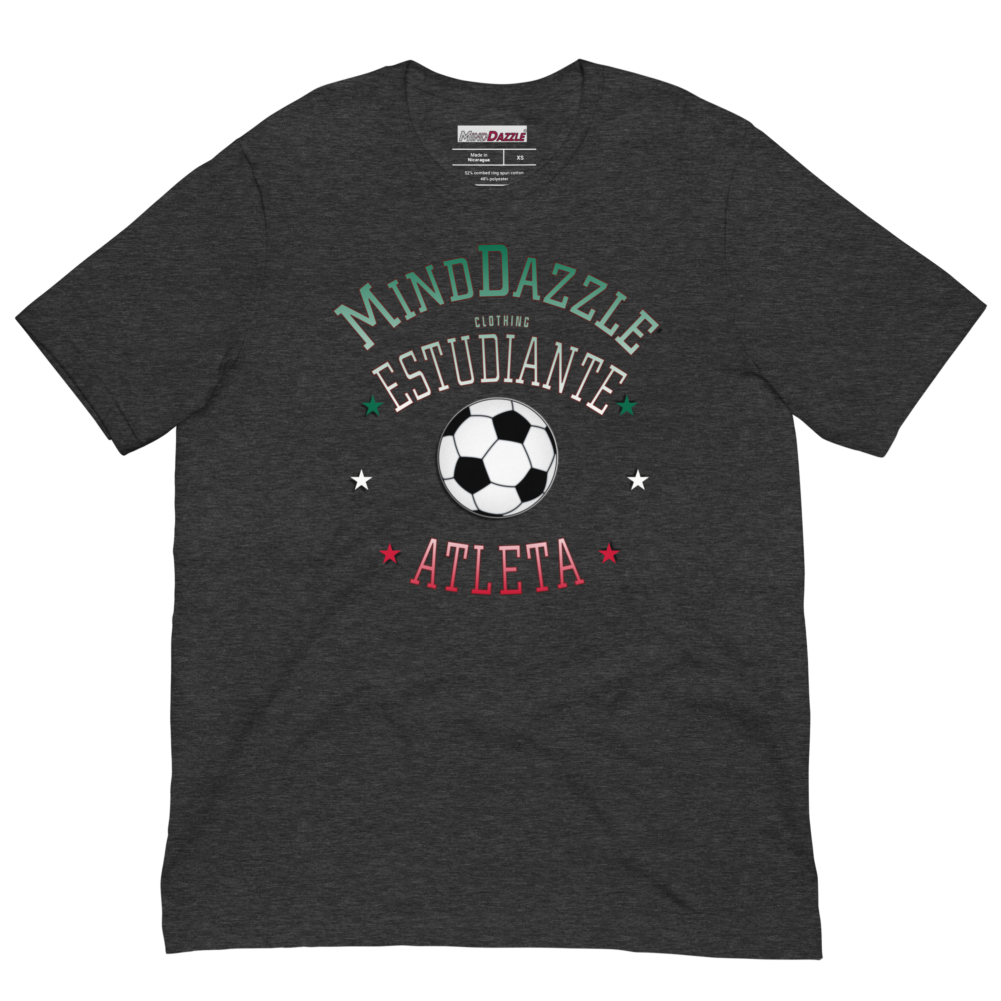 Estudiante Atleta/Student Athlete: Fútbol/Soccer: Green/White/Red Text