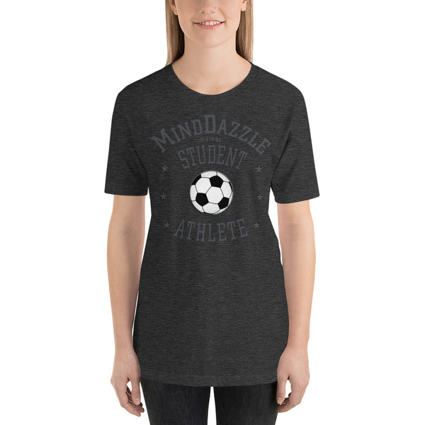 T-Shirt: Soccer, Color: Dark Grey Heather