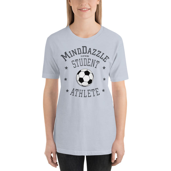 T-Shirt: Soccer, Color: Light Blue